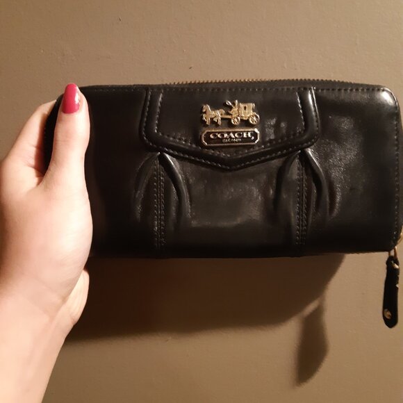 Coach Madison leather zip wallet - Picture 1 of 2